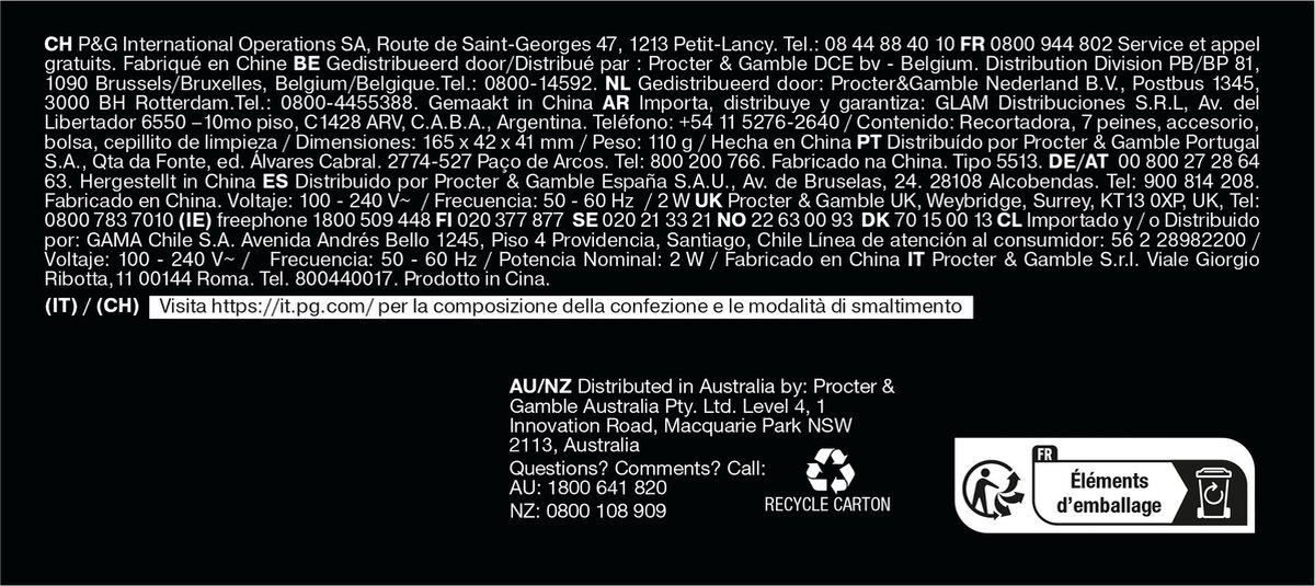 Braun Series 3 AIO3560 Baardtrimmer & Tondeuse