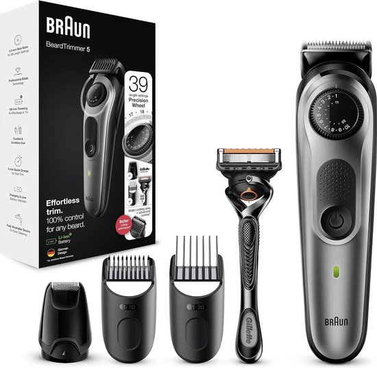 Braun Series 5 BT5360 Baardtrimmer met Gillette mes review