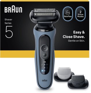 De Braun Series 5 Elektrisch Scheerapparaat 52-A1650S Azure in één oogopslag