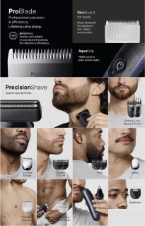 Braun Series 7 AIO7580 Style Kit Trimmer