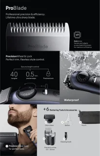 Braun Series 7 Baardtrimmer BT7520 Blauw