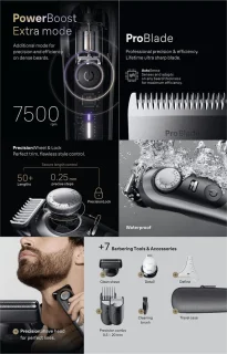Braun Series 9 BT9520 Baardtrimmer Chroom