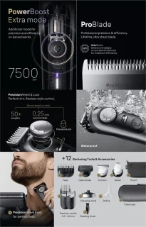 Braun Series 9 BT9560 Baardtrimmer Chroom
