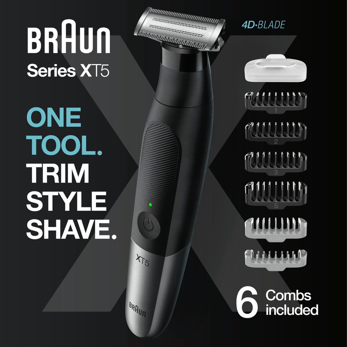 Wat vinden we goed aan de Braun Series X XT5200 Hybride Trimmer