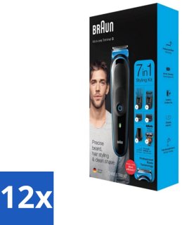 De Braun Trimset - 1 trimmer, 6 opzetstukken (12 stuks) in één oogopslag