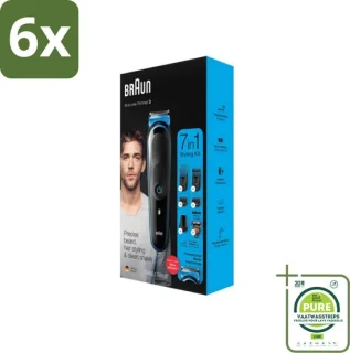 Braun Trimset 7-in-1 baardtrimmer en scheerapparaat