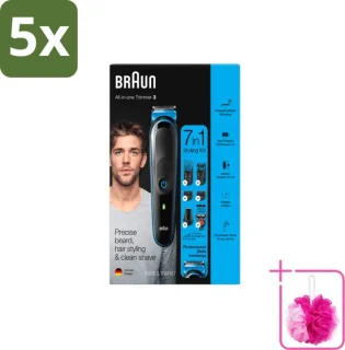 Braun trimset met 7 opzetstukken