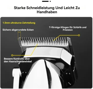 CHIWIN Haartrimmer en Scheerapparaat - Metalen Set