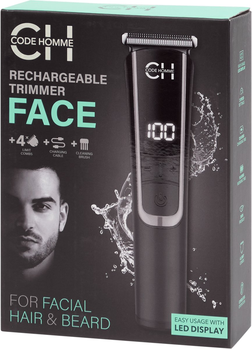 De Code Homme Gezichtstrimmer Oplaadbaar in één oogopslag
