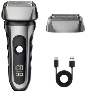 Currero Foil Shaver - hoofd scheerapparaat voor mannen, tondeuse en trimmer voor lichaam en baard, oplaadbaar