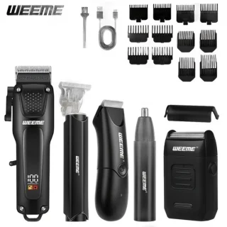Currero Foil Shaver voor mannen - hoofd- en lichaamstrimmer met oplaadbare accu