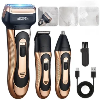 Currero Foil Shaver voor mannen - hoofd, lichaam en baard