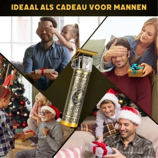 Draadloze Baardtrimmer 5-in-1 USB-C Goud – Professionele Trimmer & Neus- Oortrimmer