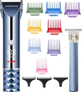 Draadloze haar- en baardtrimmer zwart