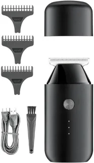 Draadloze tondeuse en baardtrimmer - zwart