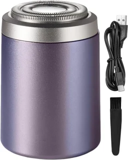 Draagbaar scheerapparaat - kleine baardtrimmer - zilver