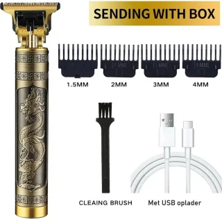 Draak Gouden Baardtrimmer Tondeuse Scheerapparaat