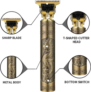 Draak Gouden Baardtrimmer Tondeuse Scheerapparaat