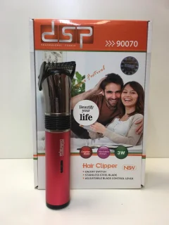 DSP Professional Trimmer 90070 Rood + Dorsh D1 Haarwax 150ml