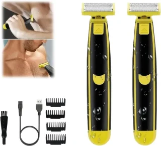 Elektrisch scheerapparaat voor gezicht en baard zwart