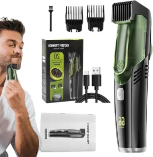 Elektrische baard- en snortrimmer - zwart