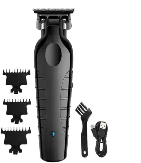 Elektrische baardtrimmer groomingkit voor heren - zwart