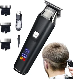 Elektrische baardtrimmer haarclipper zwart
