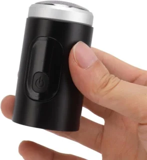 Elektrische Baardtrimmer - Mini-tondeuse - Reisverzorging - IP7X Waterdicht - 500mAh Batterij - Zilver