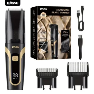 ENSSU Vacuum Baardtrimmer: strak trimmen zonder rommel