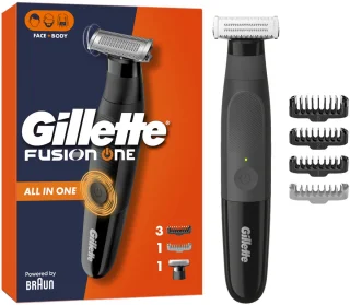 De Gillette Fusion One Hybrid Baard- en Scheerapparaat in één oogopslag