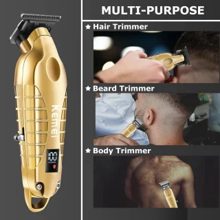 Gouden haar- en baardtrimmer