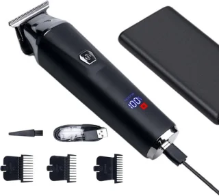 Haarknipper baardtrimmer scheerkit zwart