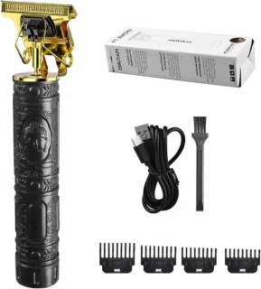 Haarknipper Set - Baardtrimmer Body Care - Thuis Kapsel Maken - Lage Geluidstechnologie - 4 Opzetkammen - Zwart