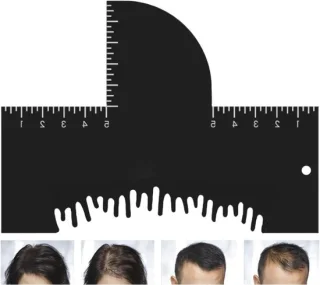 Haarlijn optimalisatie board - grooming sjabloon - 152 x 111 cm - transparant