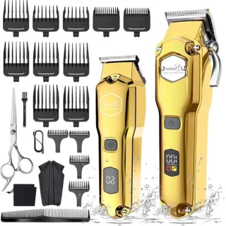 Haartrimmer set - baardtrimmer - goud