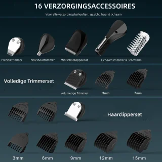 Hatteker 5-in-1 Baardtrimmerset