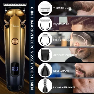 Hatteker Baard- en Haartrimmer Set