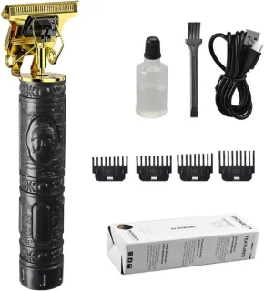 Herentrimmer - Haartrimmer Baardtrimmer - Gedetailleerd Knippen - Scherpe Roestvrijstalen T-blad - 150mm - Zwart