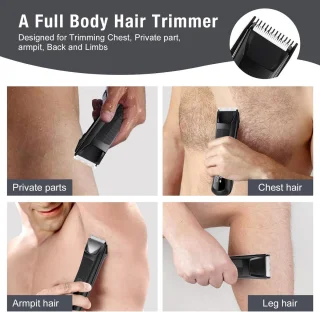 Igoods Baardtrimmer Tondeuse Lichaamstrimmer Zwart