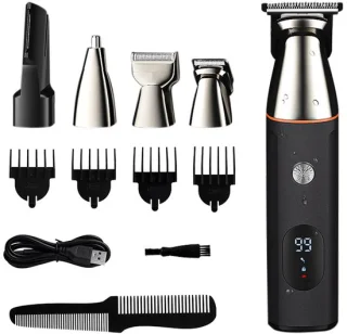 JustValue 5-in-1 Trimmer Baardtrimmer Zilver/Zwart