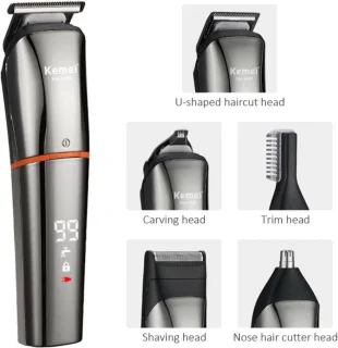 Kemei Baardtrimmer 6-in-1 Body Groomer voor Mannen