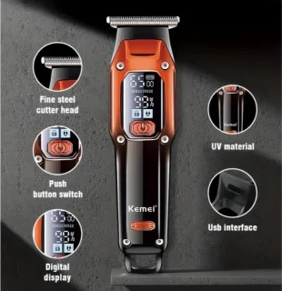 Kemei KM 273 Tondeuse & Trimmer - Rood