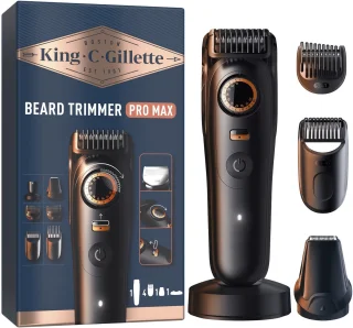 De King C Gillette PRO MAX Baardtrimmer in één oogopslag