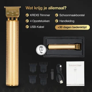 Krexs Gouden Baardtrimmer Tondeuse