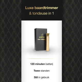 Krexs Gouden Baardtrimmer Tondeuse
