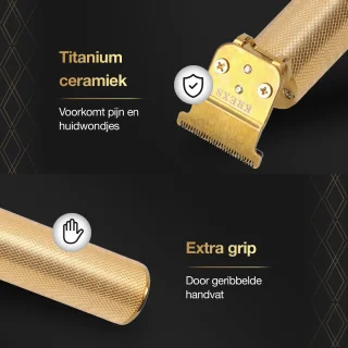 Krexs Gouden Baardtrimmer Tondeuse