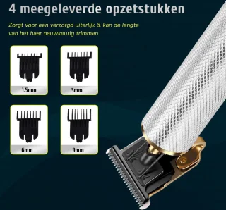 Krexs Zilveren Baardtrimmer Tondeuse Bodygroomer