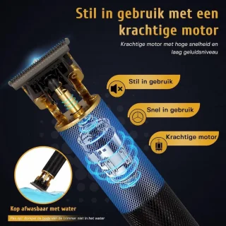 Krexs Zwarte Baardtrimmer Tondeuse en Bodygroomer