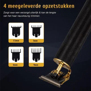 Krexs Zwarte Baardtrimmer Tondeuse en Bodygroomer