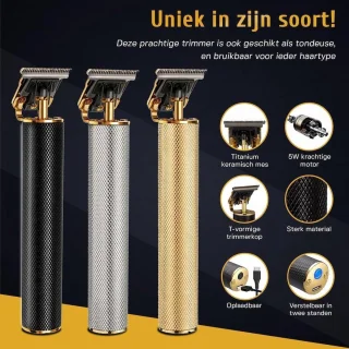 Krexs Zwarte Baardtrimmer Tondeuse en Bodygroomer